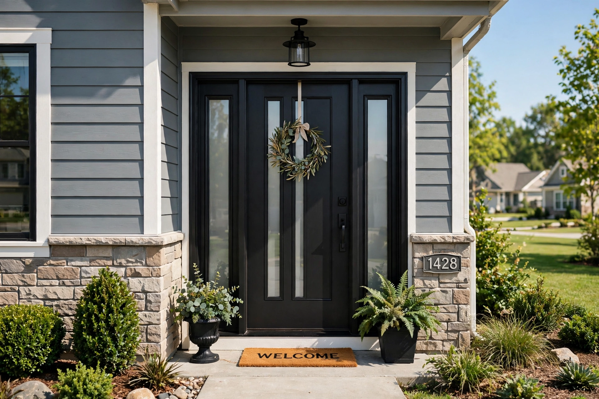 New front door installation