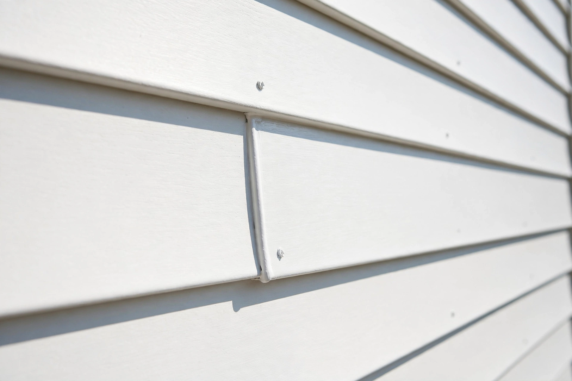 Finished siding repair