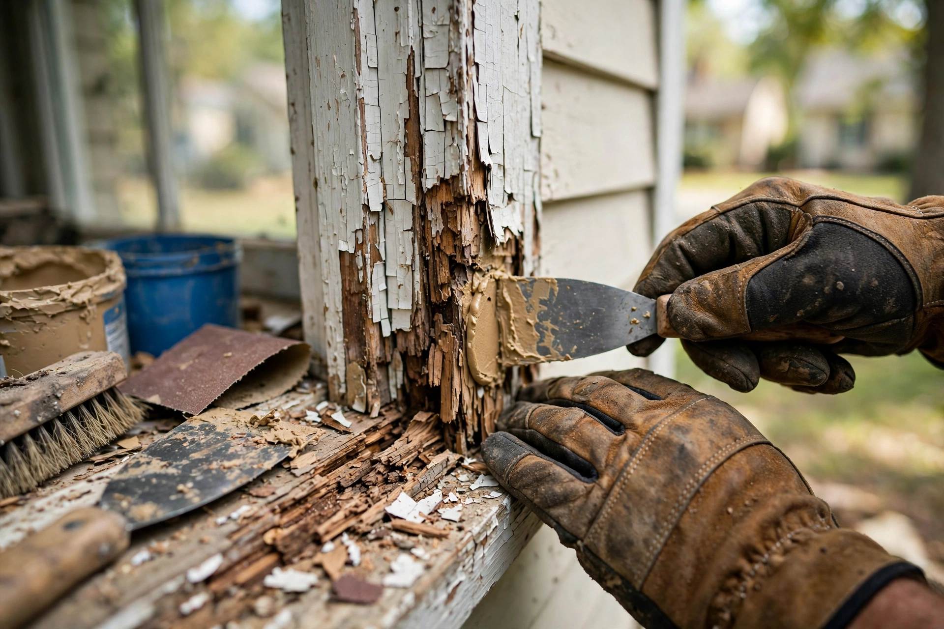 Wood rot repair in Roswell Georgia